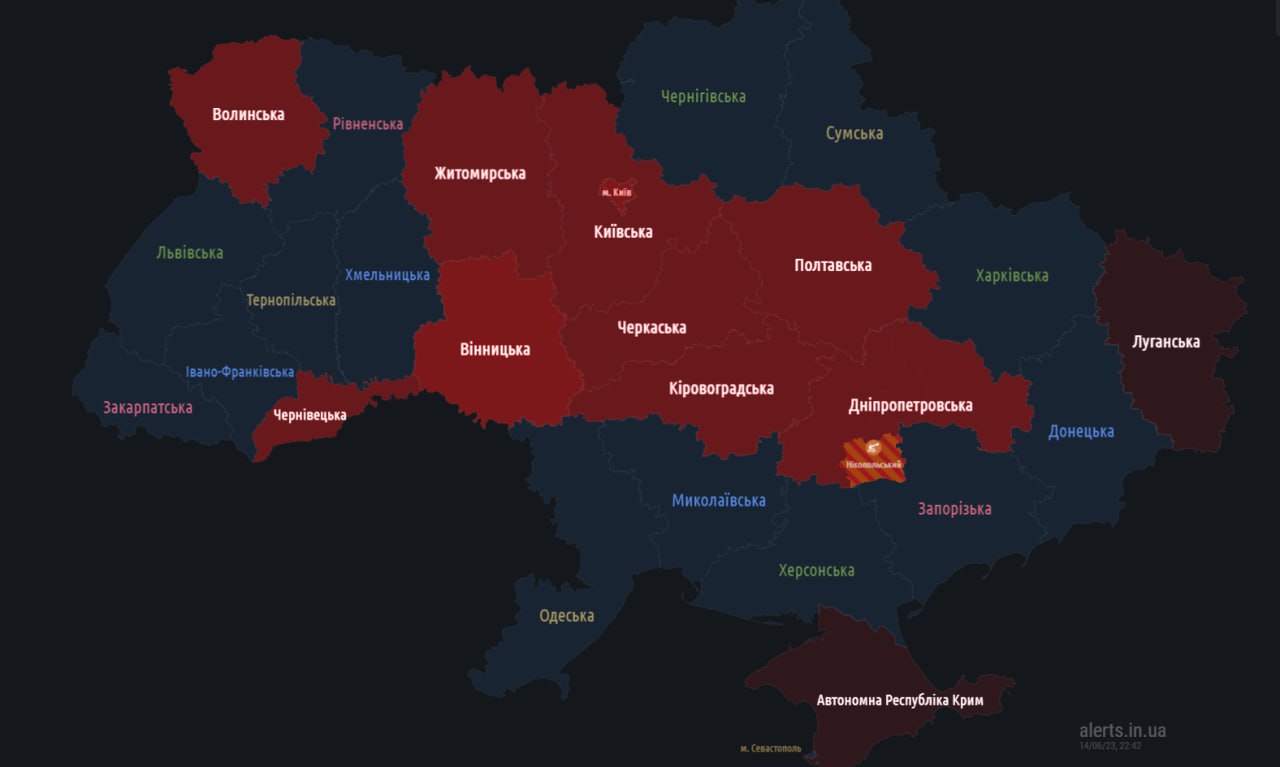 Карта украины сегодня тревога. Карта повітряних тревог.