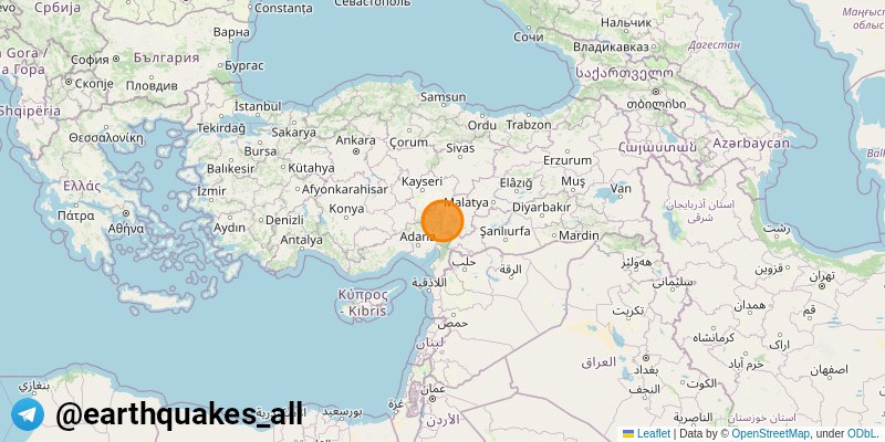 Карта турции землетрясение сегодня