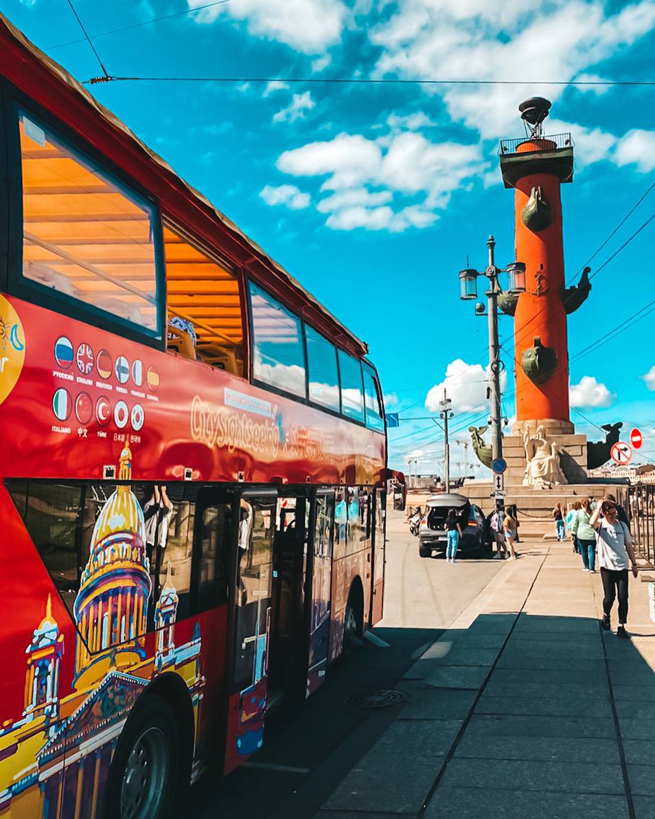 Питер автобус двухэтажный экскурсии City Sightseeing