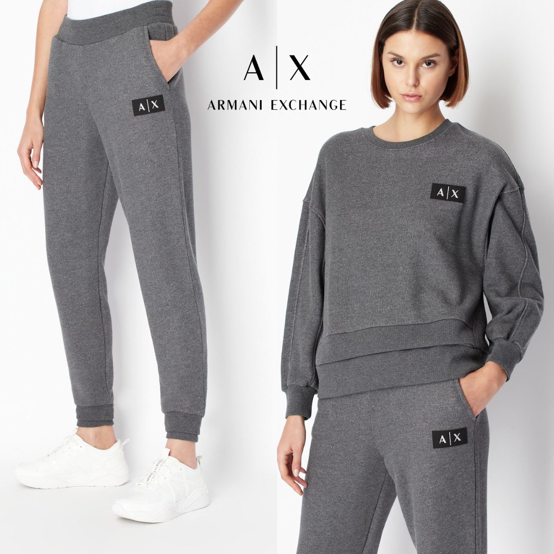 Armani Exchange спортивный костюм с лампасами