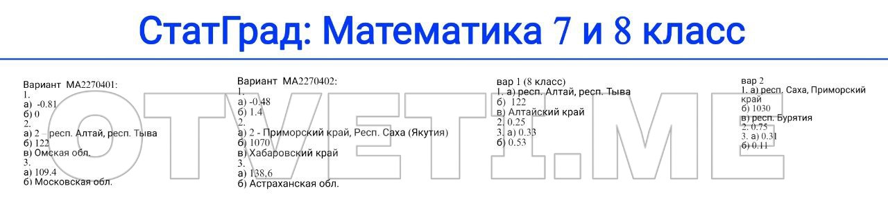 Статград огэ 2023