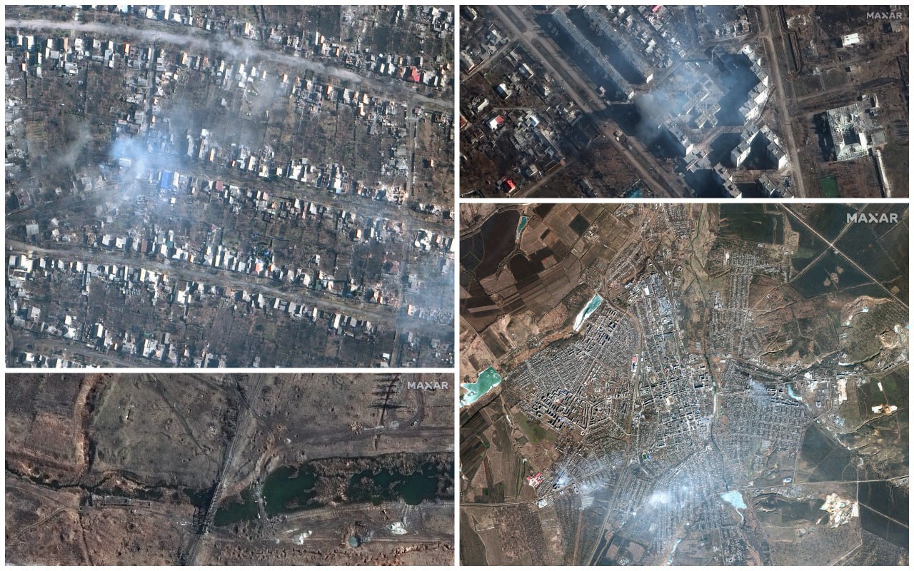 Карта бахмута донецкой области со спутника в реальном времени