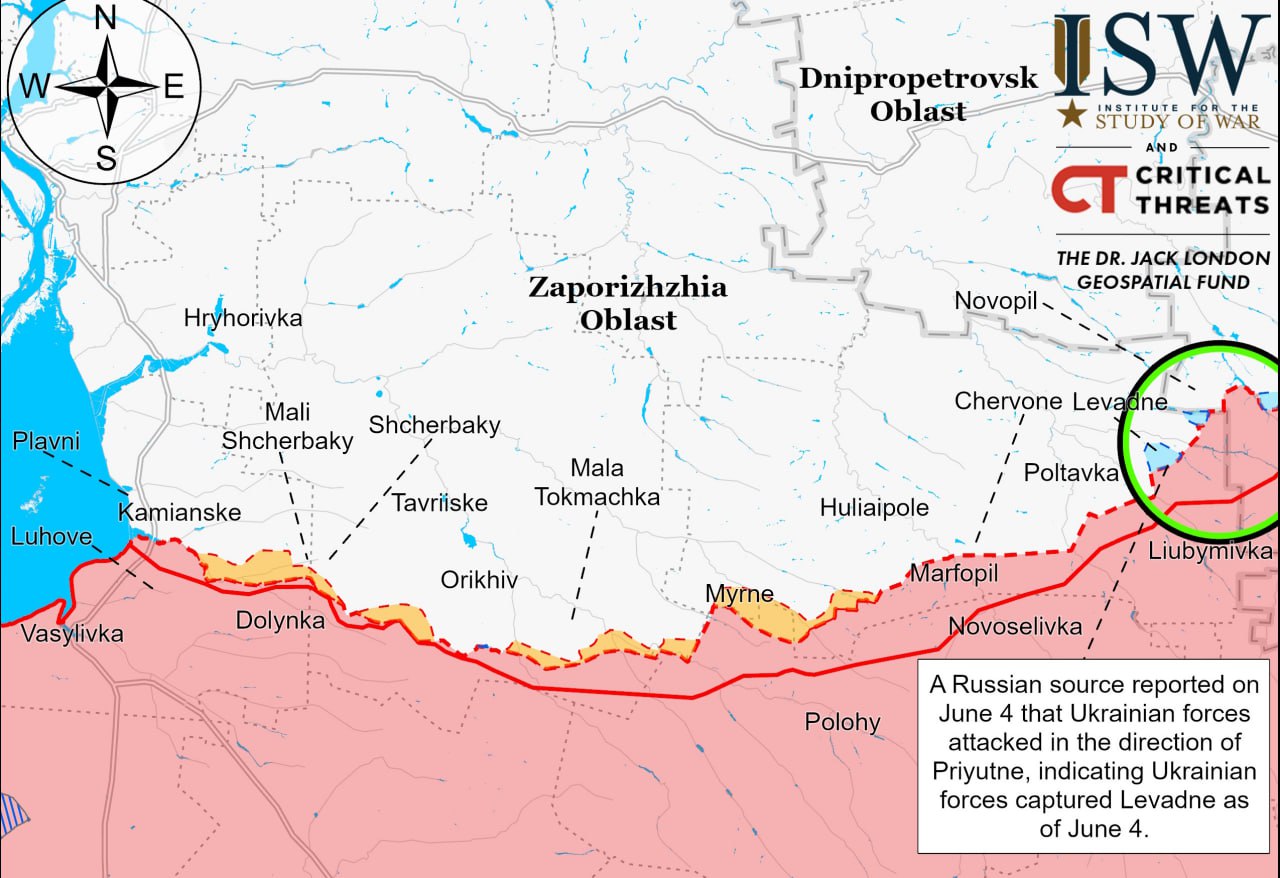 Карта запорожской области с селами боевые действия