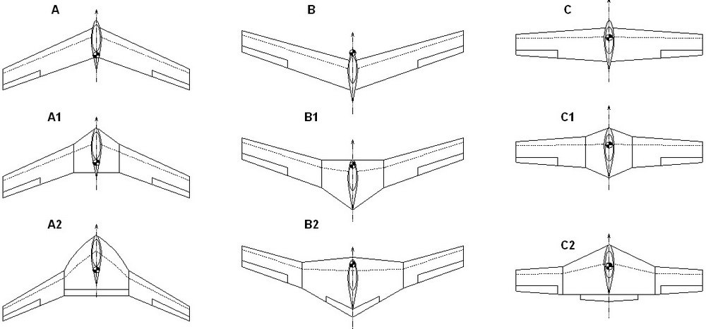 Чертеж бпла самолетного типа