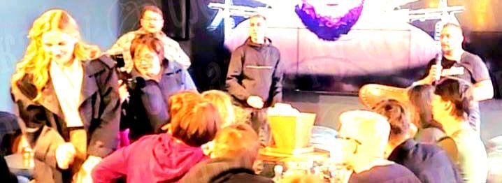 Дарья Трепова на встрече с Татарским