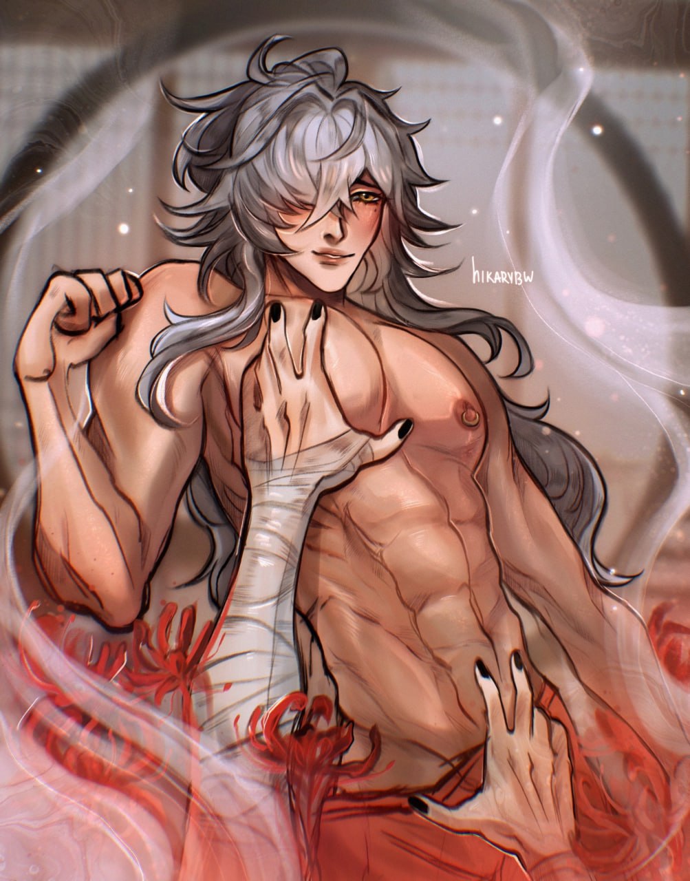 подписаться. cr: hikarybw_art (tg). 