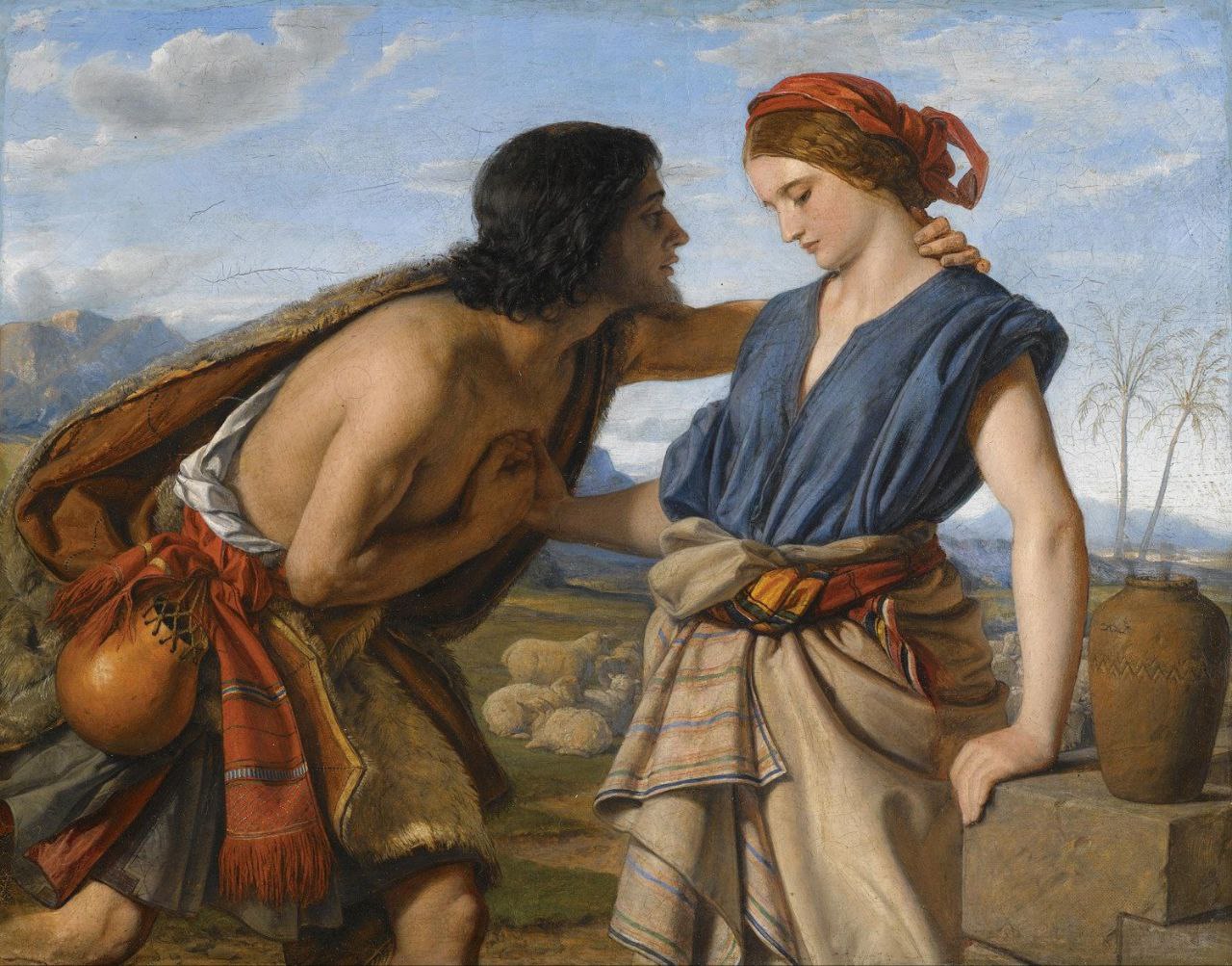 Близнец иакова сканворд. Уильям Дайс художник. Уильям Дайс (William Dyce) картины. Рахиль жена Иакова. Иаков и Рахиль для детей.