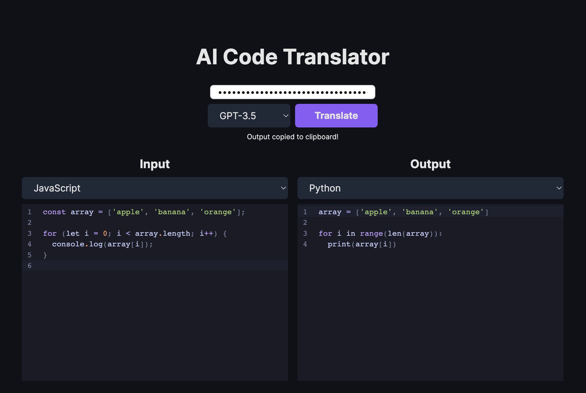 Ai code